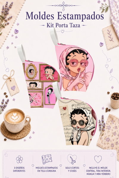 Moldes Estampados - Kit Porta Taza mod 717