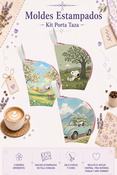 Moldes Estampados - Kit Porta Taza mod 719
