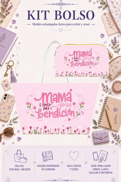 Moldes Estampados - Kit Bolso mod 736