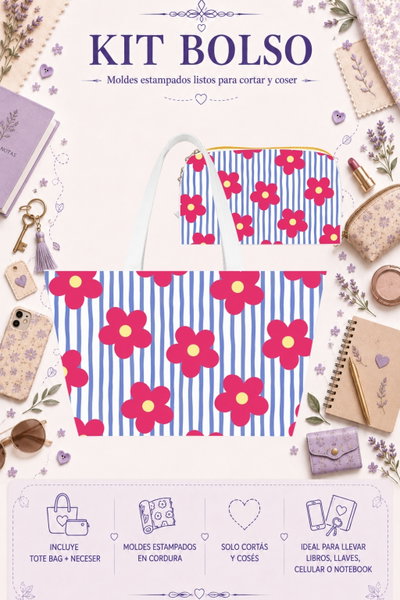 Moldes Estampados - Kit Bolso mod 550