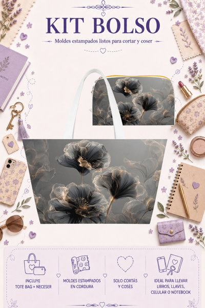 Moldes Estampados - Kit Bolso mod 553