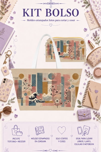 Moldes Estampados - Kit Bolso mod 548
