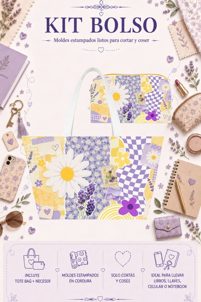Moldes Estampados - Kit Bolso mod 549
