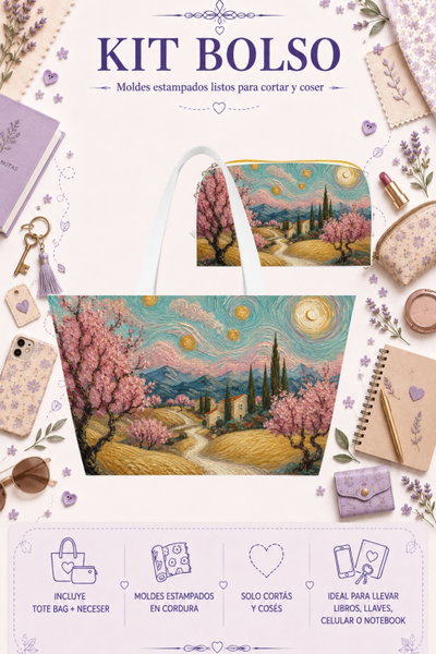 Moldes Estampados - Kit Bolso mod 544