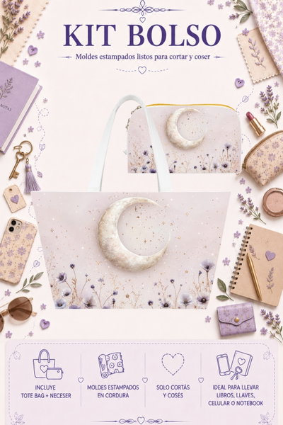 Moldes Estampados - Kit Bolso mod 546