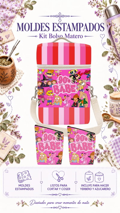 Moldes Estampados - Kit Bolso Matero Mod 852