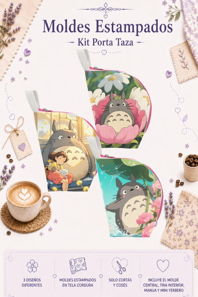 Moldes Estampados - Kit Porta Taza mod 304