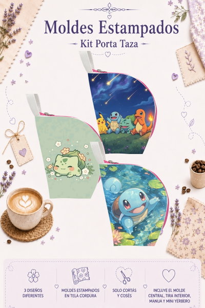 Moldes Estampados - Kit Porta Taza mod 306