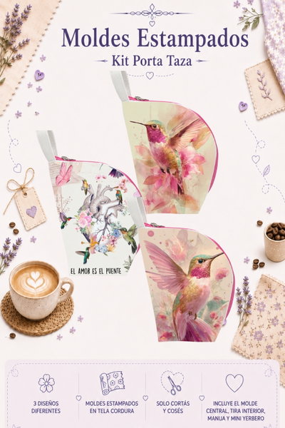 Moldes Estampados - Kit Porta Taza mod 308