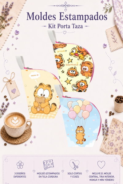 Moldes Estampados - Kit Porta Taza mod 307
