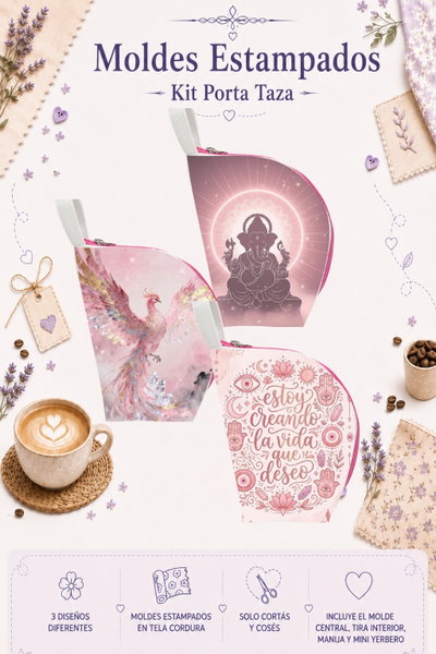 Moldes Estampados - Kit Porta Taza mod 316