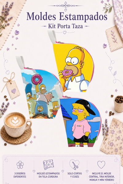 Moldes Estampados - Kit Porta Taza mod 299