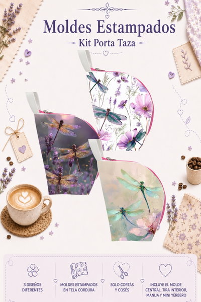 Moldes Estampados - Kit Porta Taza mod 309