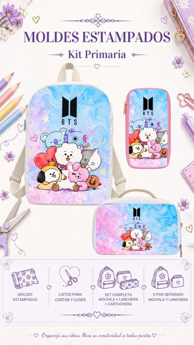 Moldes Estampados - Kit Primaria Mod 1178