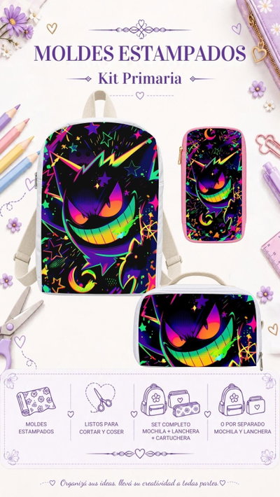 Moldes Estampados - Kit Primaria Mod 1198