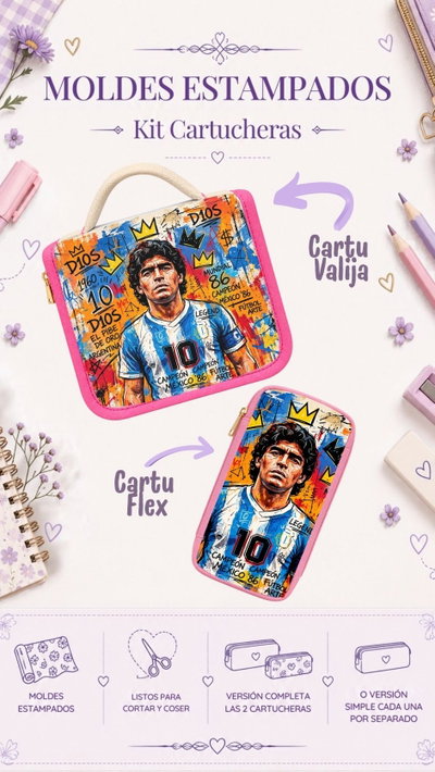 Moldes Estampados - Kit Cartucheras Mod 1220