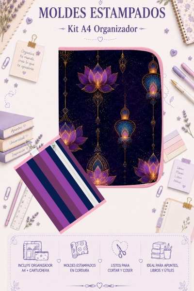Moldes Estampados - Kit Organizador A4 687