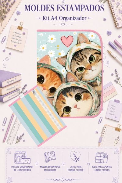 Moldes Estampados - Kit Organizador A4 692