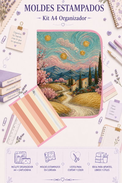 Moldes Estampados - Kit Organizador A4 695