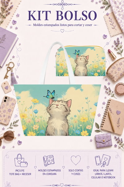 Moldes Estampados - Kit Bolso mod 554