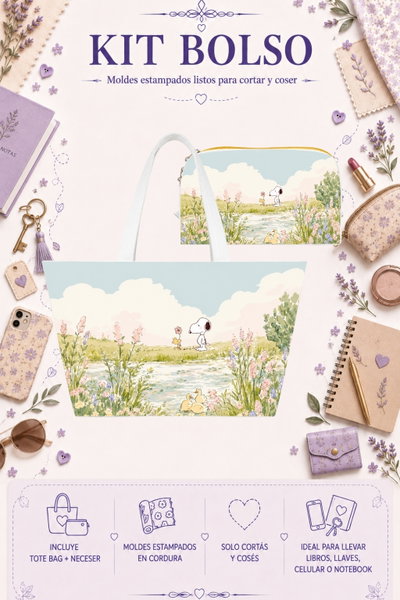 Moldes Estampados - Kit Bolso mod 341