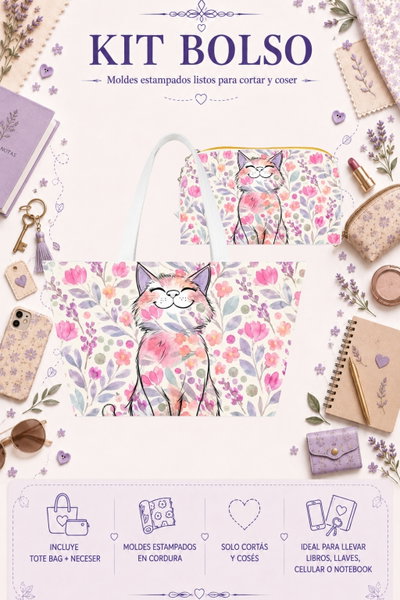 Moldes Estampados - Kit Bolso mod 342