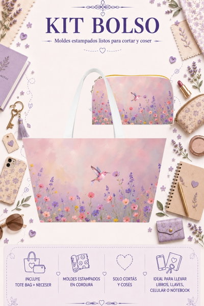 Moldes Estampados - Kit Bolso mod 361