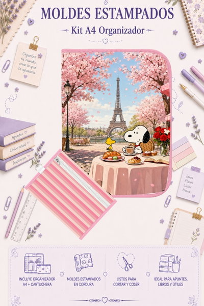 Moldes Estampados - Kit Organizador A4 384