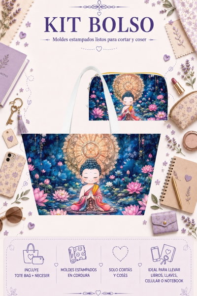 Moldes Estampados - Kit Bolso mod 346