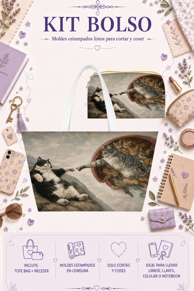 Moldes Estampados - Kit Bolso mod 354