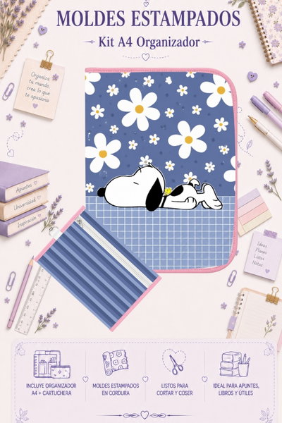 Moldes Estampados - Kit Organizador A4 388