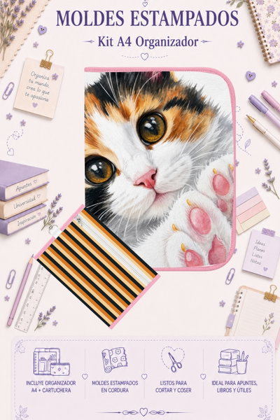Moldes Estampados - Kit Organizador A4 397