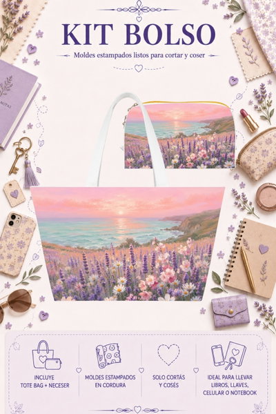 Moldes Estampados - Kit Bolso mod 355