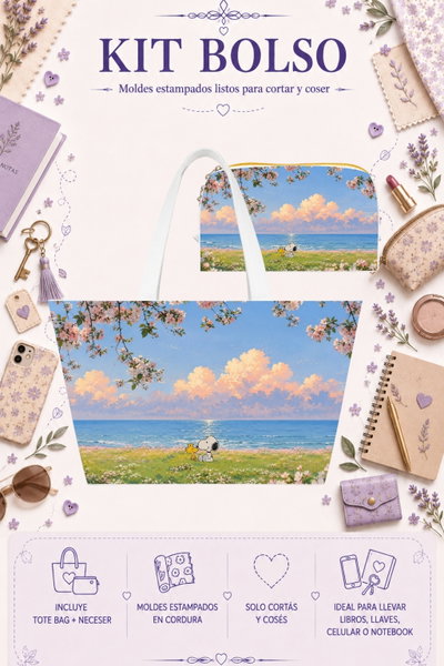 Moldes Estampados - Kit Bolso mod 358