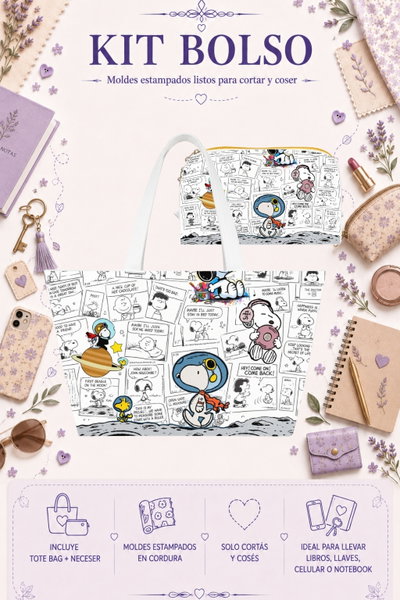 Moldes Estampados - Kit Bolso mod 339
