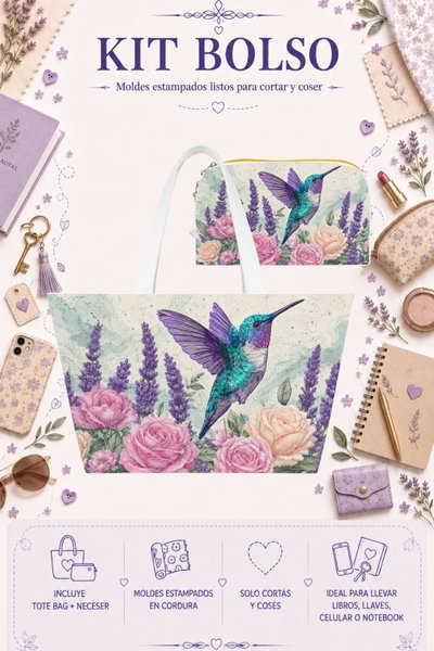 Moldes Estampados - Kit Bolso mod 347