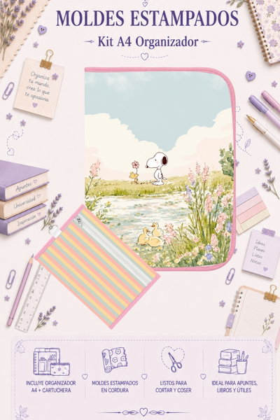 Moldes Estampados - Kit Organizador A4 391