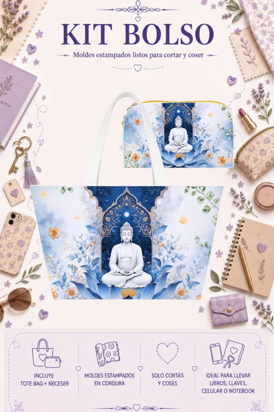 Moldes Estampados - Kit Bolso mod 348