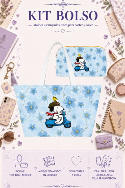 Moldes Estampados - Kit Bolso mod 356
