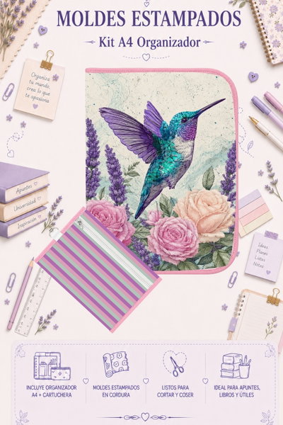 Moldes Estampados - Kit Organizador A4 400