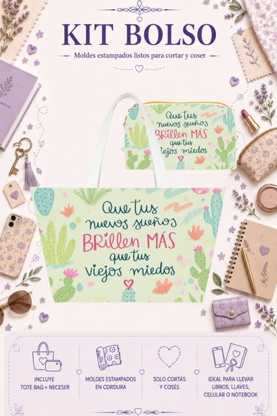 Moldes Estampados - Kit Bolso mod 351