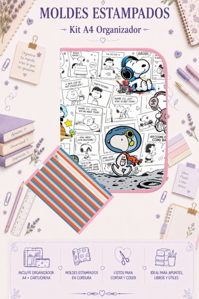 Moldes Estampados - Kit Organizador A4 381