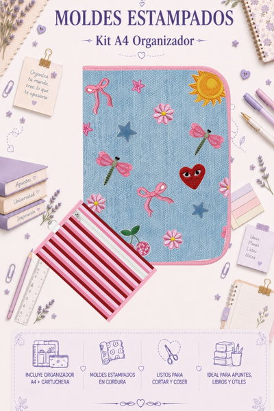 Moldes Estampados - Kit Organizador A4 401