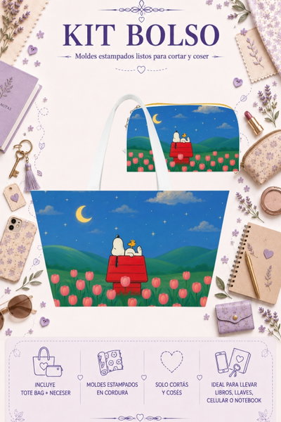 Moldes Estampados - Kit Bolso mod 340