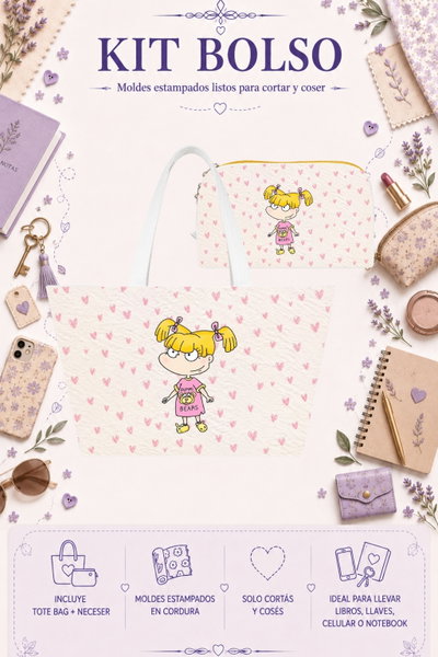 Moldes Estampados - Kit Bolso mod 343