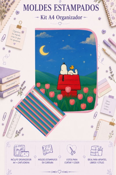 Moldes Estampados - Kit Organizador A4 382