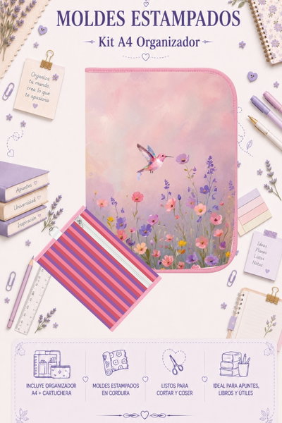 Moldes Estampados - Kit Organizador A4 385