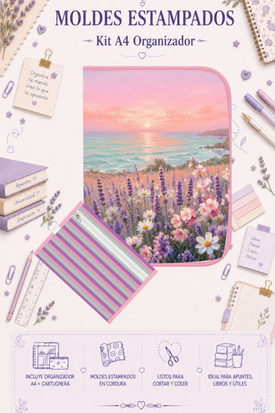 Moldes Estampados - Kit Organizador A4 392