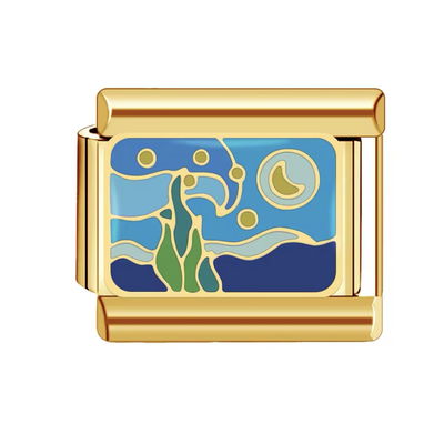 #46 Noche Estrellada Oro