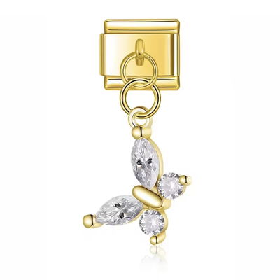 #459 Mariposa Colgante Oro